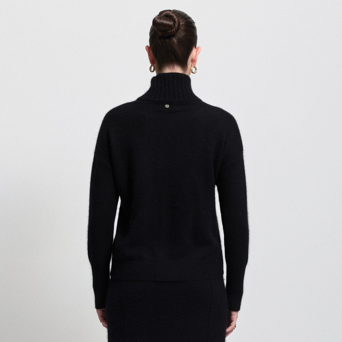 Simona Knit Cardigan- Jet Black