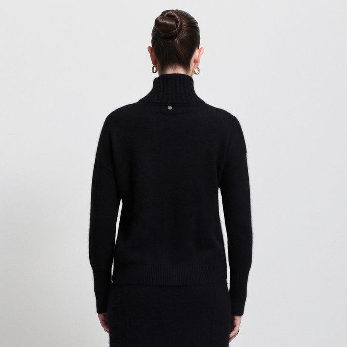 Simona Knit Cardigan- Jet Black