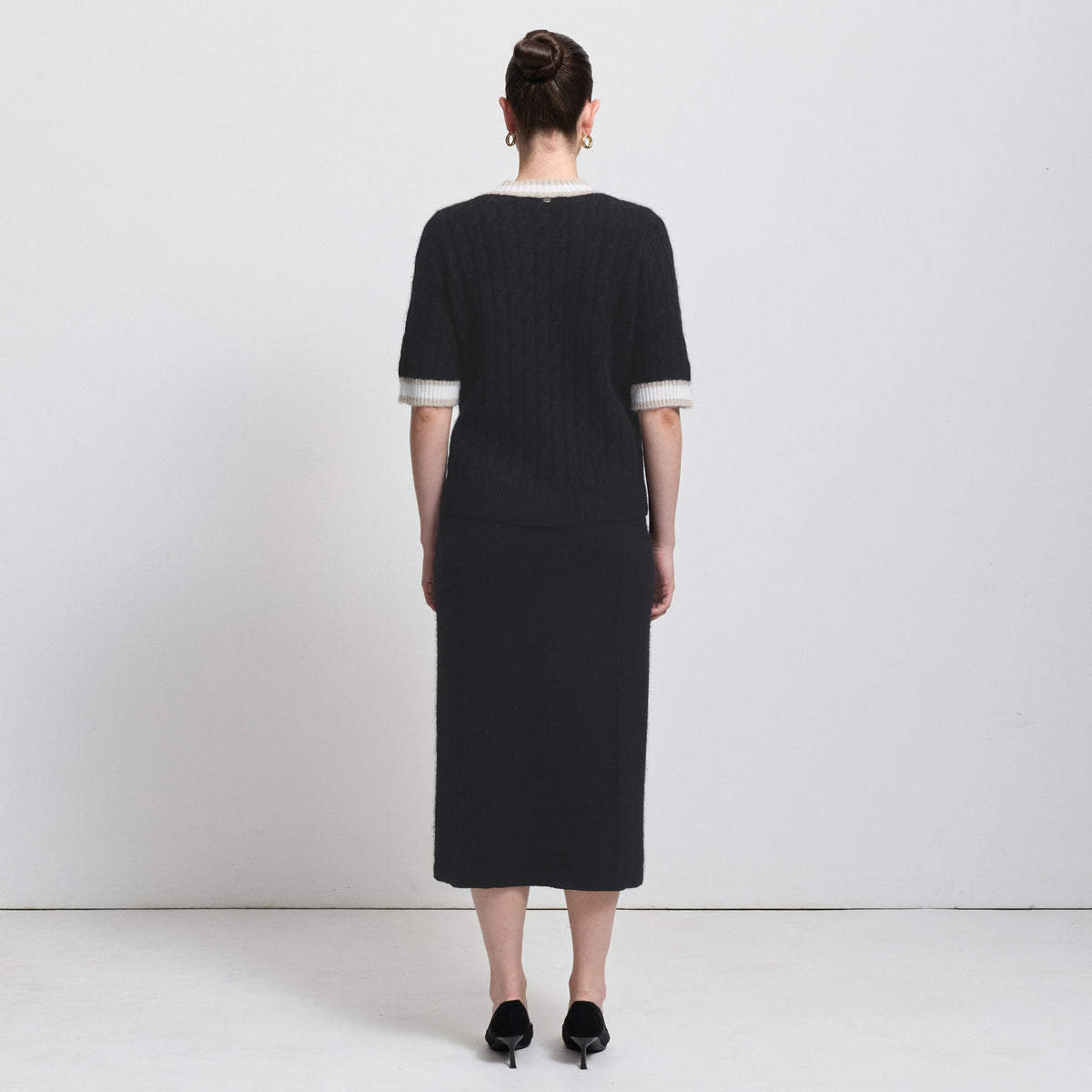 Claudine Knit Skirt - Jet Black