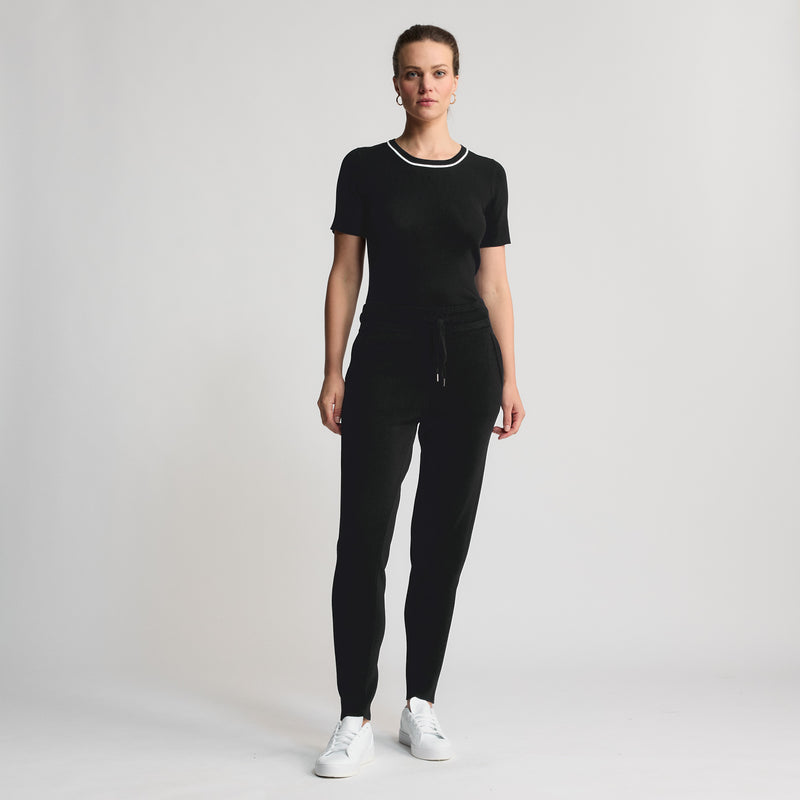 Base Layer Stretch Knit Pant - Jet Black