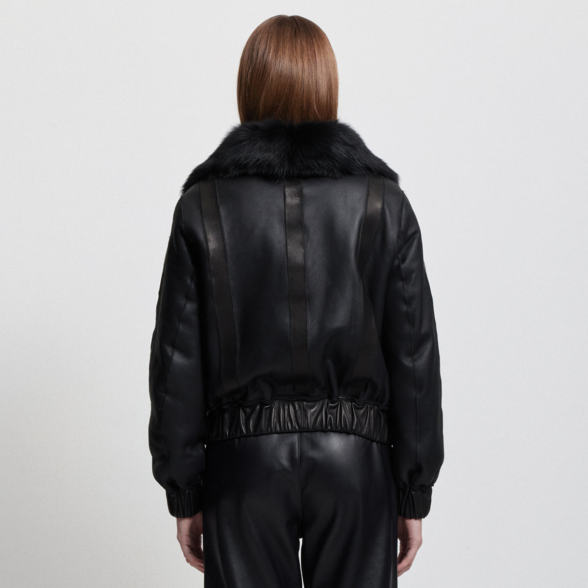 Luisa Shearling Jacket - Jet Black