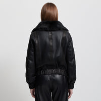 Luisa Shearling Jacket - Jet Black