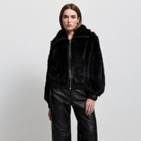 Luisa Shearling Jacket - Jet Black