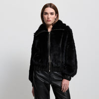 Luisa Shearling Jacket - Jet Black