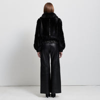 Luisa Shearling Jacket - Jet Black