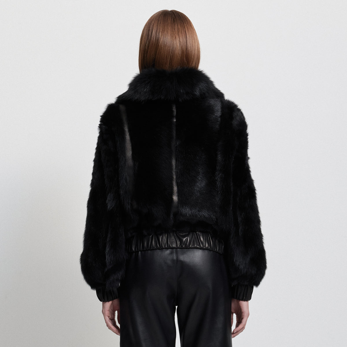 Luisa Shearling Jacket - Jet Black