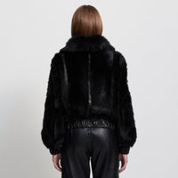 Luisa Shearling Jacket - Jet Black