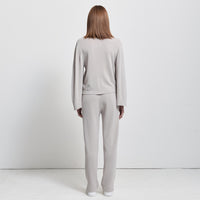 Base Layer Relaxed V-Neck Knit - Oyster