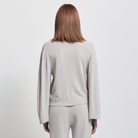 Base Layer Relaxed V-Neck Knit - Oyster