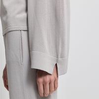 Base Layer Relaxed V-Neck Knit - Oyster