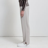 Base Layer Wide Leg Knit Pant- Oyster