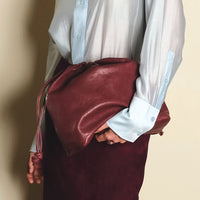 Olympia Clutch - Bordeaux Leather