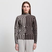 Base Layer Jacquard Knit - Espresso