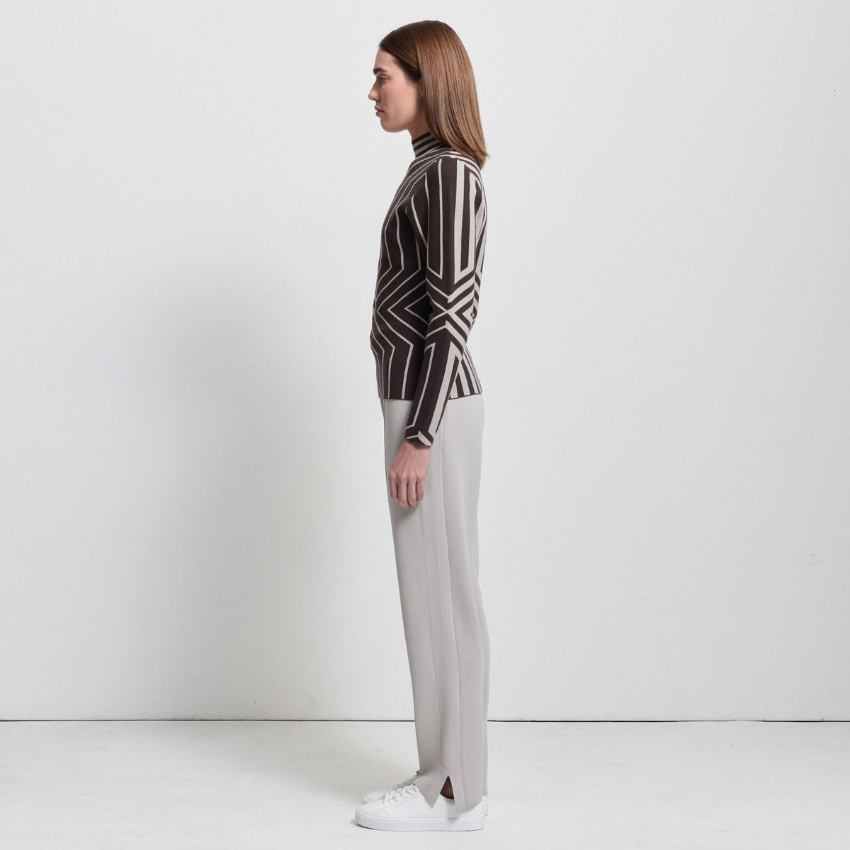 Base Layer Jacquard Knit - Espresso