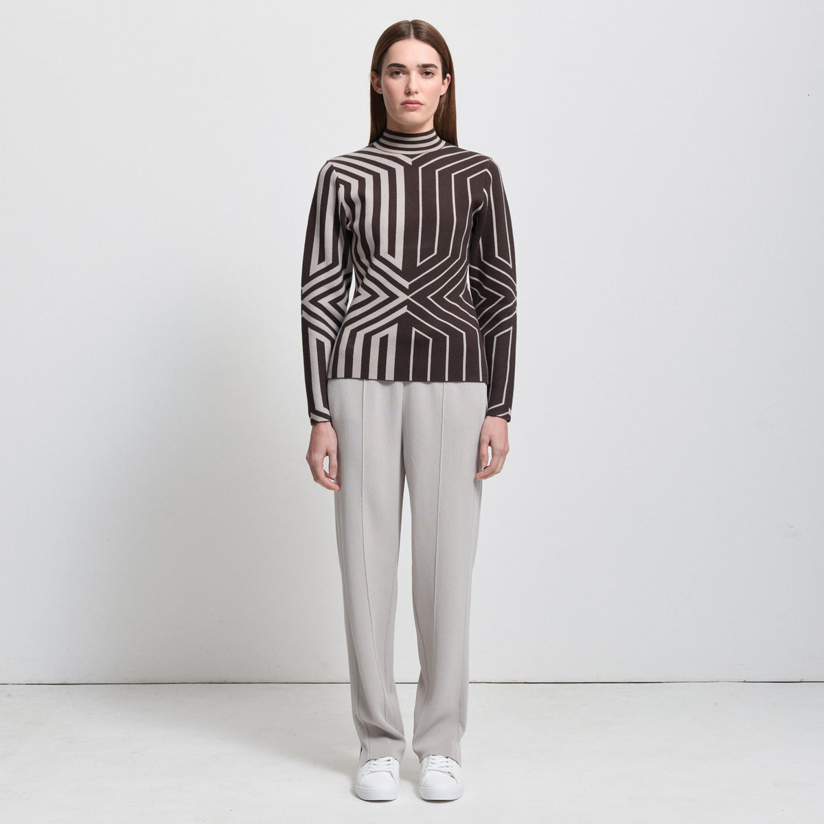 Base Layer Jacquard Knit - Espresso