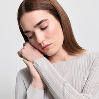Base Layer Multi-Rib Long Sleeve Knit - Oyster
