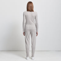 Base Layer Multi-Rib Long Sleeve Knit - Oyster