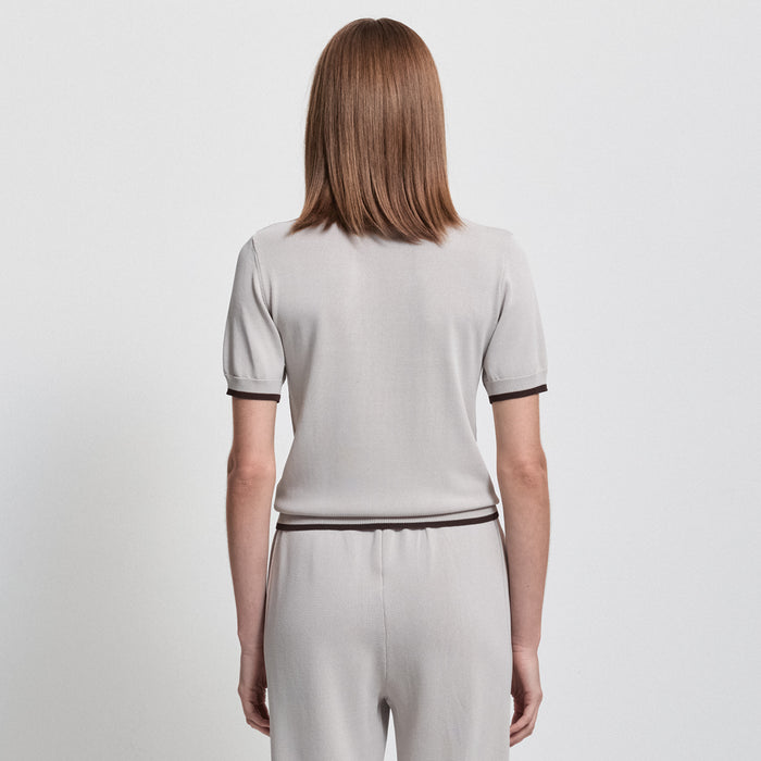 Base Layer Zip Polo - Oyster
