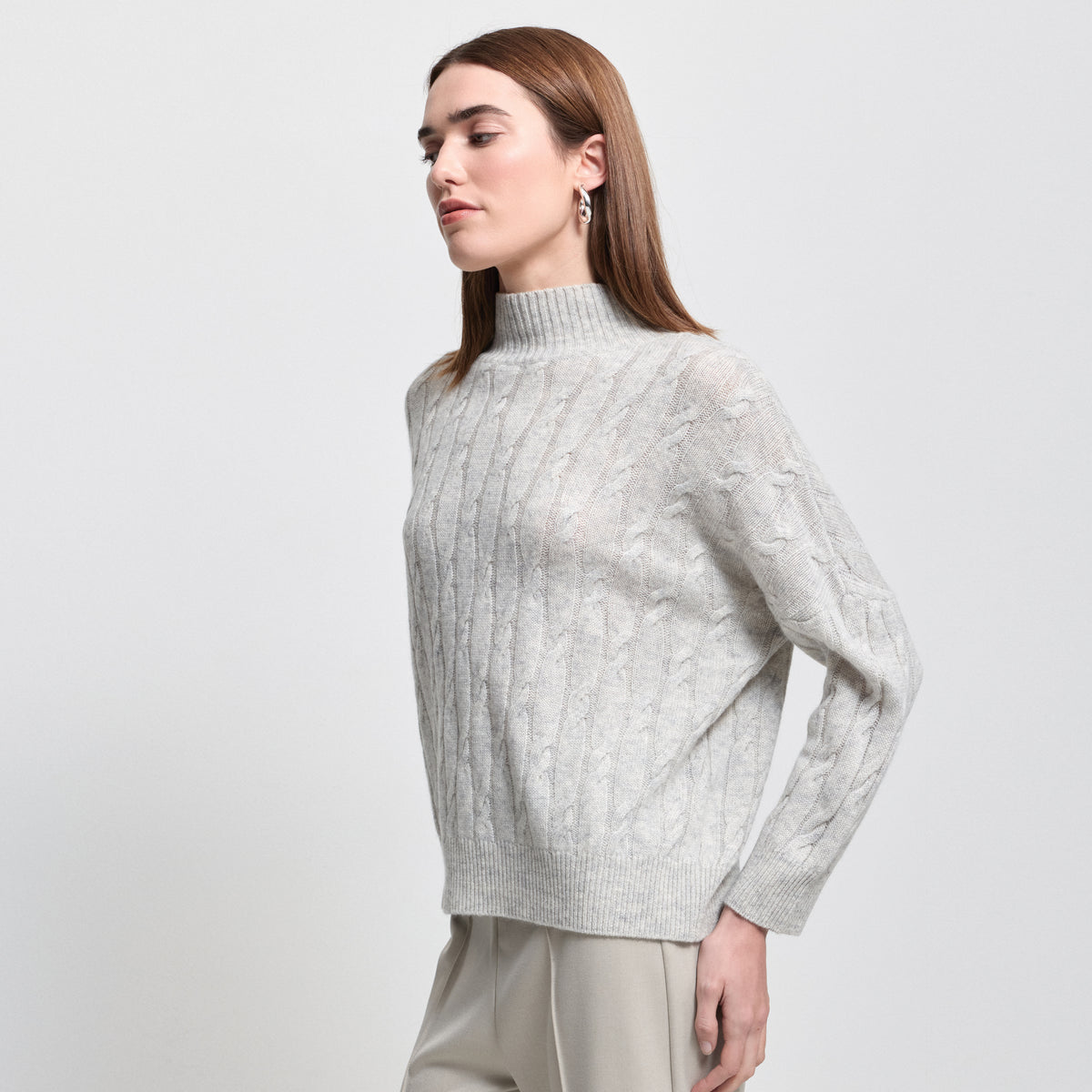 Carissa Cashmere Blend Knit - Oyster