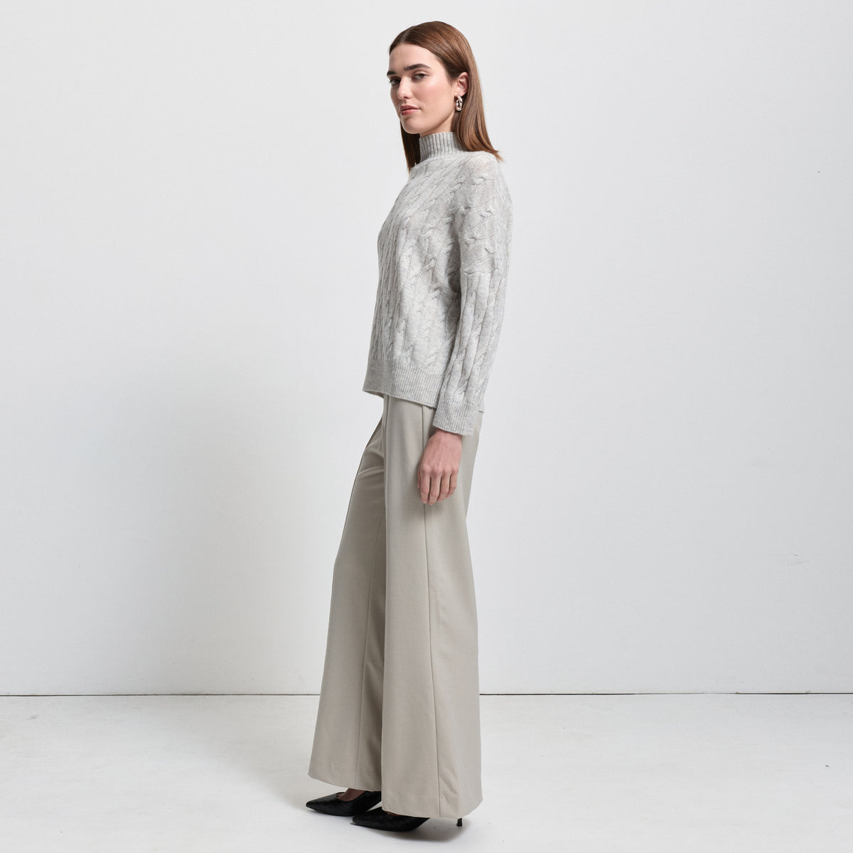 Carissa Cashmere Blend Knit - Oyster