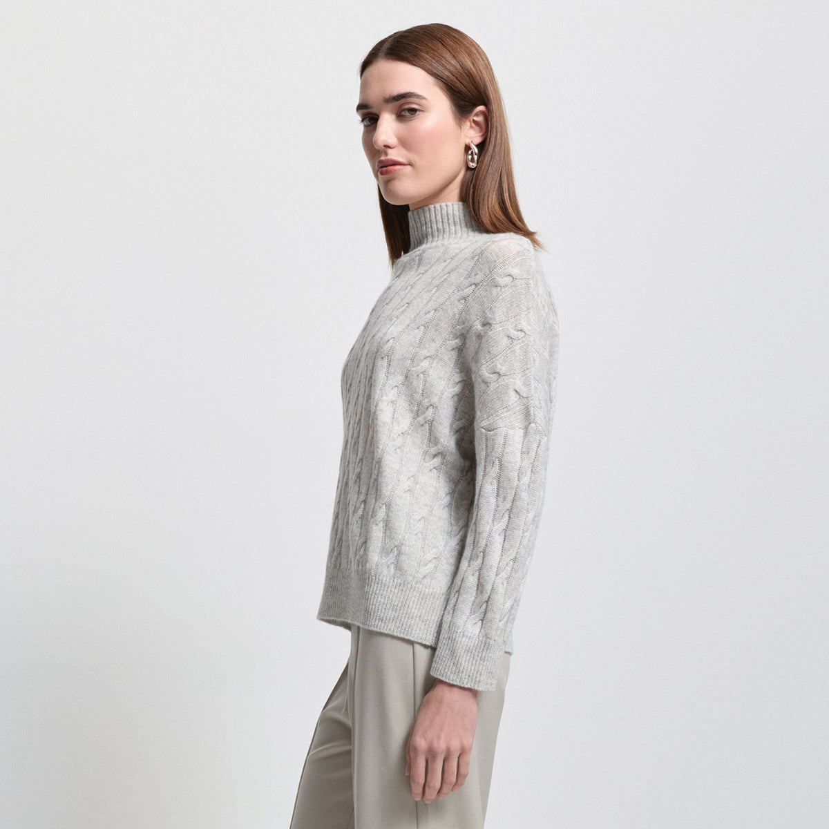 Carissa Cashmere Blend Knit - Oyster