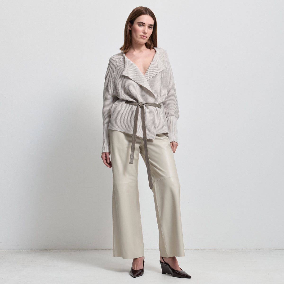 Eliana Cashmere Blend Knit - Oyster