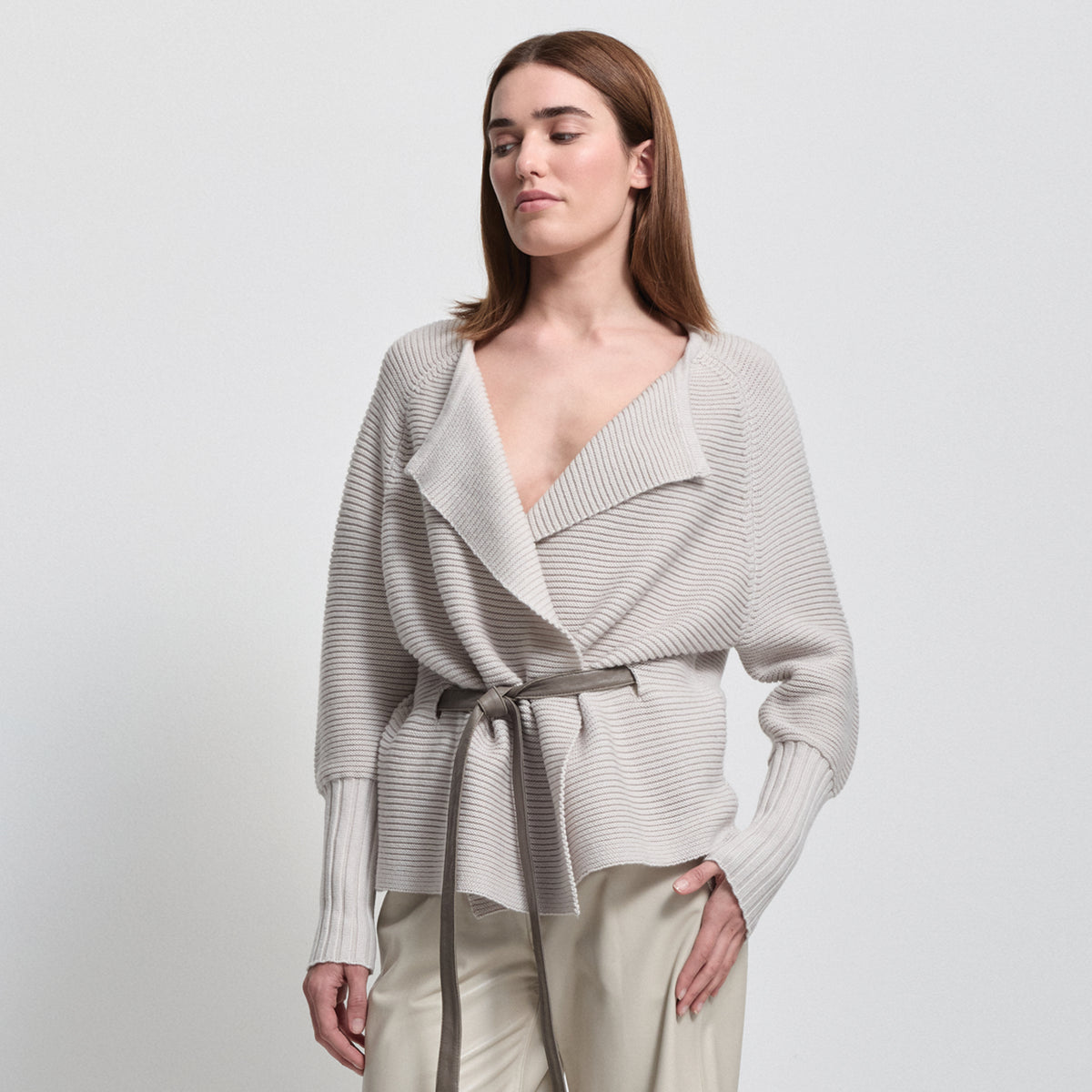 Eliana Cashmere Blend Knit - Oyster