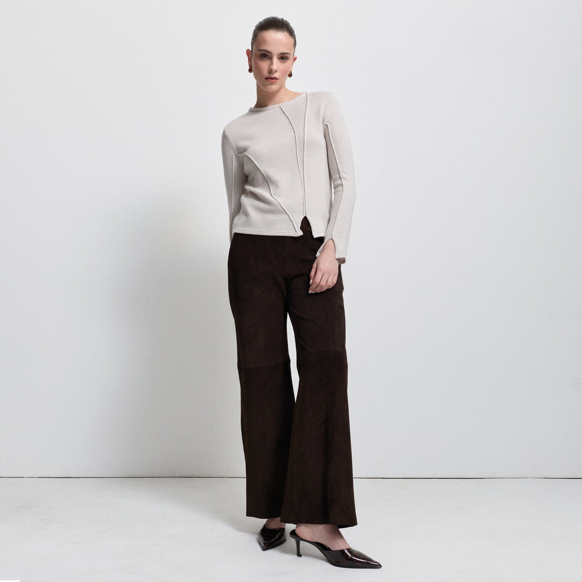 Maya Cashmere Blend Knit - Oyster