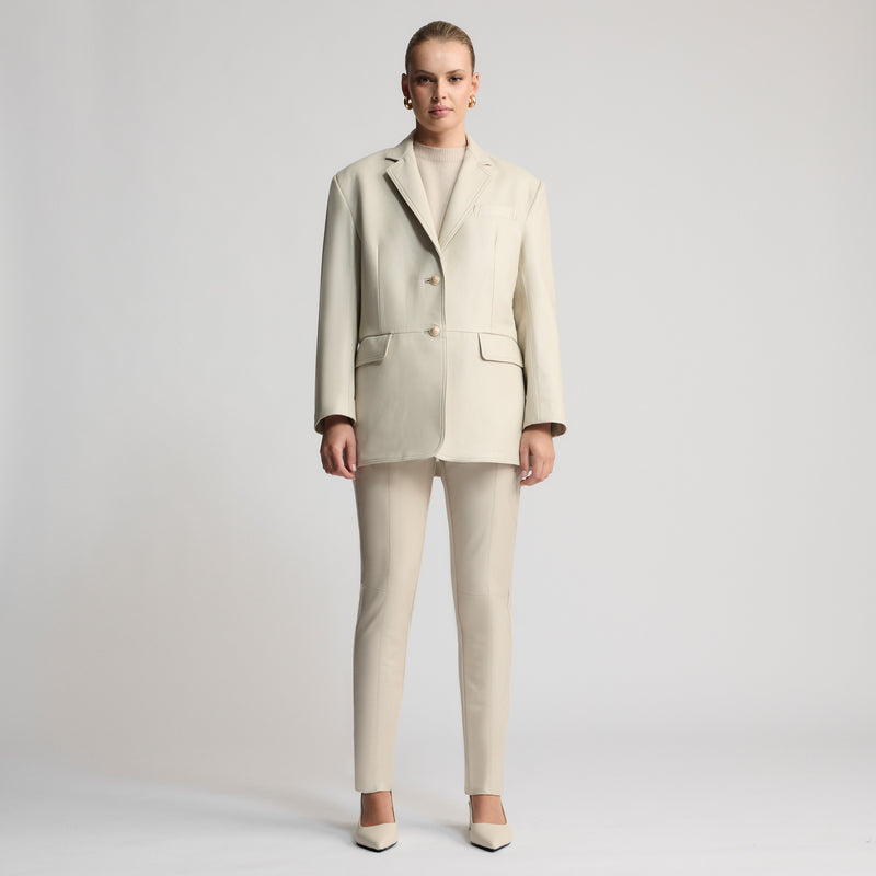 Darcy - Oversized Blazer - Porcelain