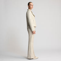 Harper Leather Pant - Porcelain