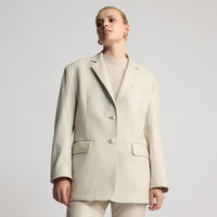 Darcy - Oversized Blazer - Porcelain