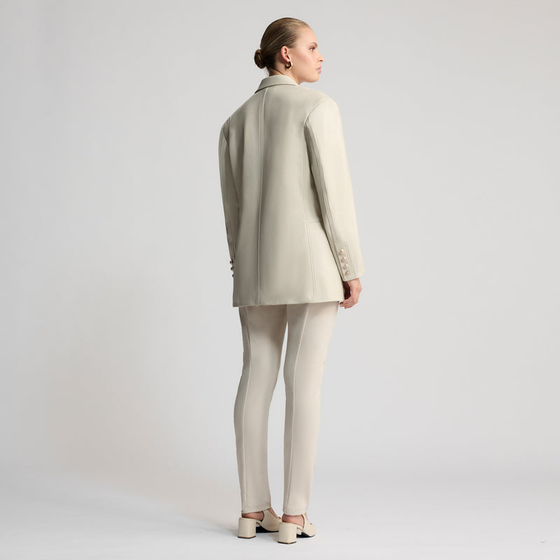 Darcy - Oversized Blazer - Porcelain