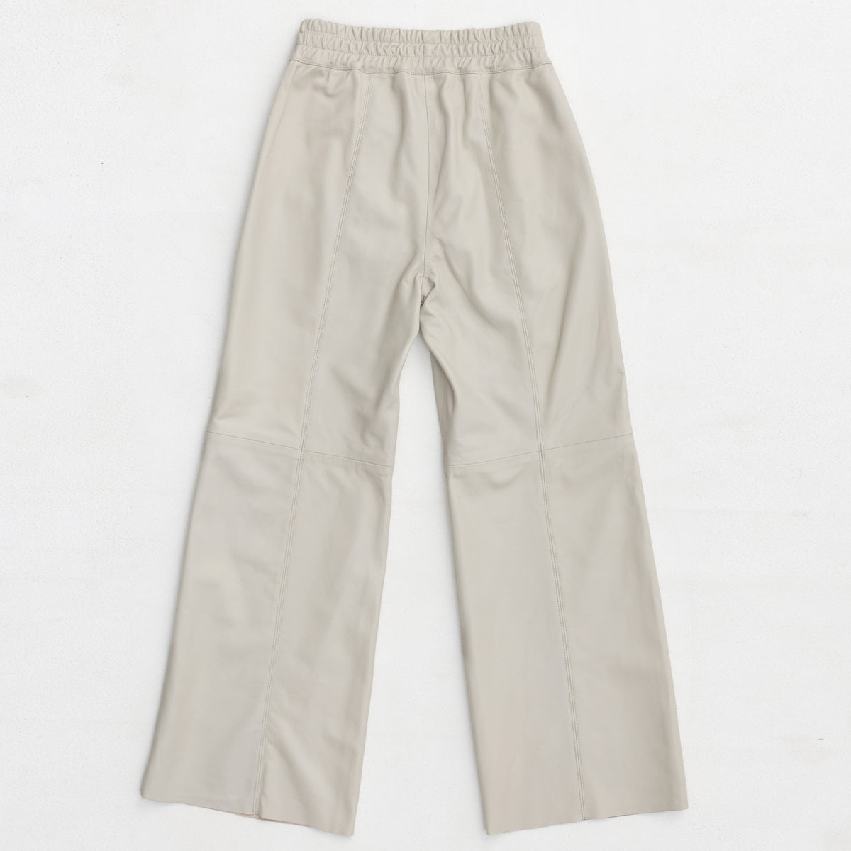 Chicago Wide Leg Pant - Porcelain Leather