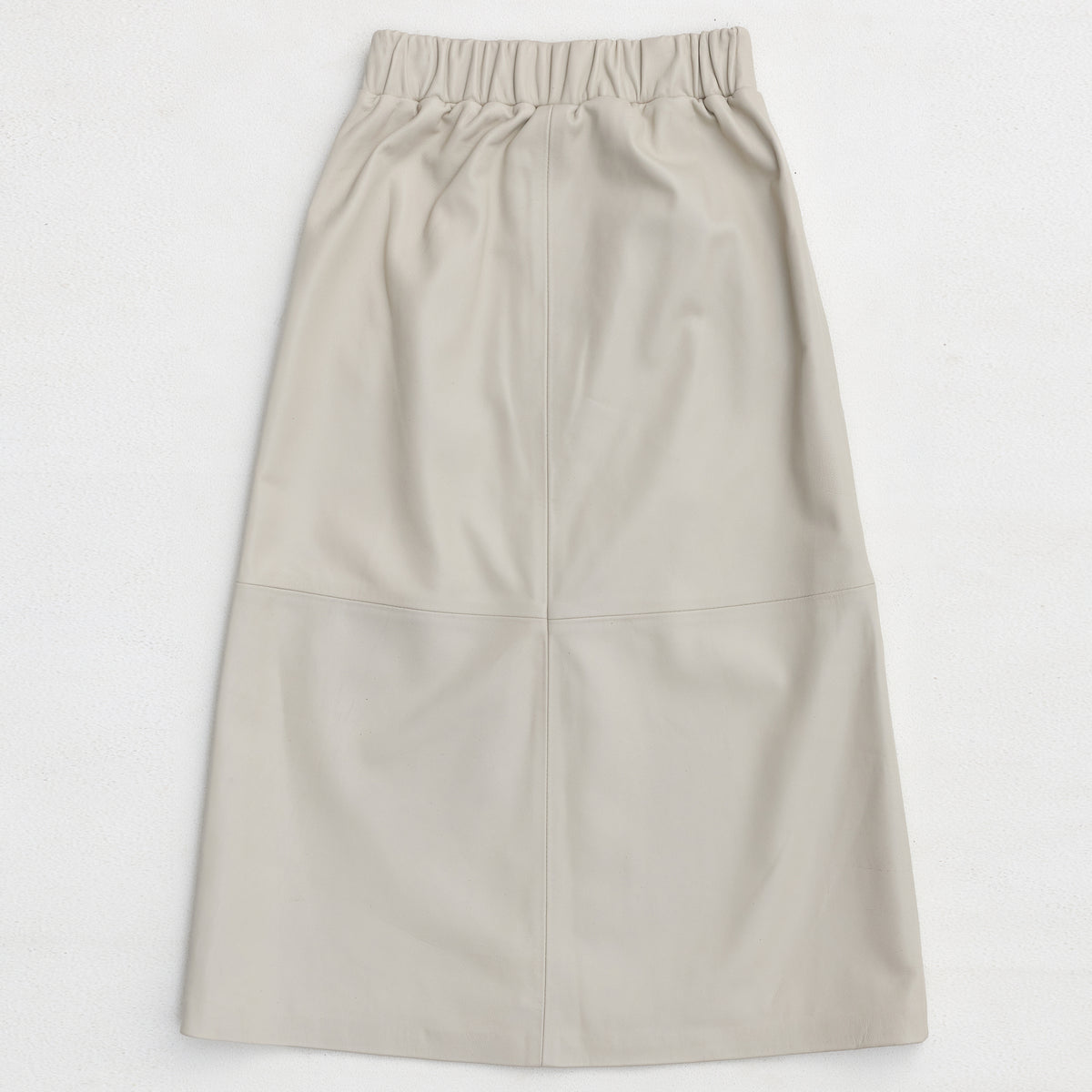 Gabriella Skirt - Porcelain Leather