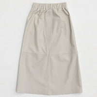 Gabriella Skirt - Porcelain Leather