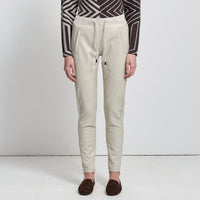 Frankie Jogger Pant - Porcelain Leather