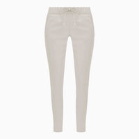 Frankie Jogger Pant - Porcelain Leather