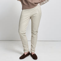 Frankie Jogger Pant - Porcelain Leather