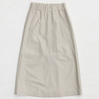 Gabriella Skirt - Porcelain Leather