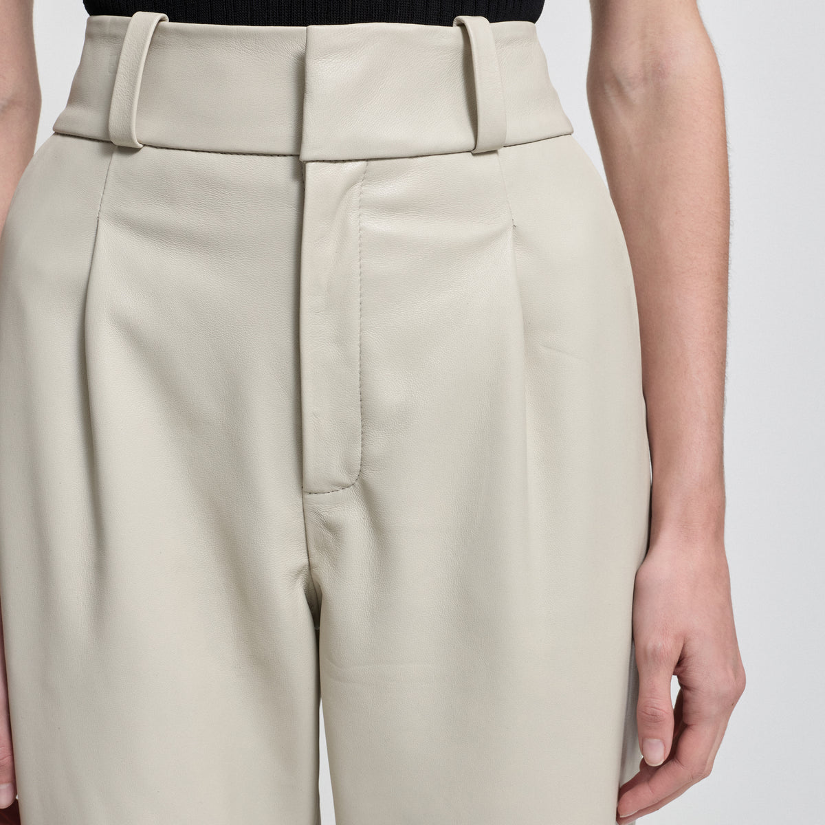 Harriet Trouser - Porcelain Leather