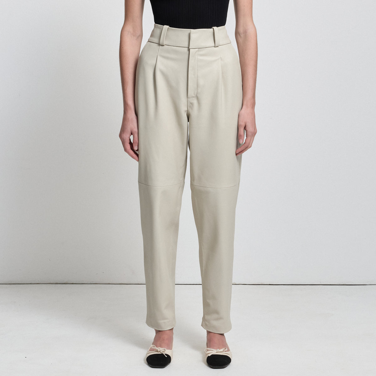 Harriet Trouser - Porcelain Leather