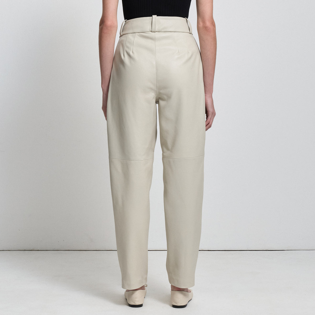 Harriet Trouser - Porcelain Leather