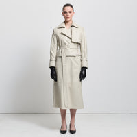 Gabriella Skirt - Porcelain Leather