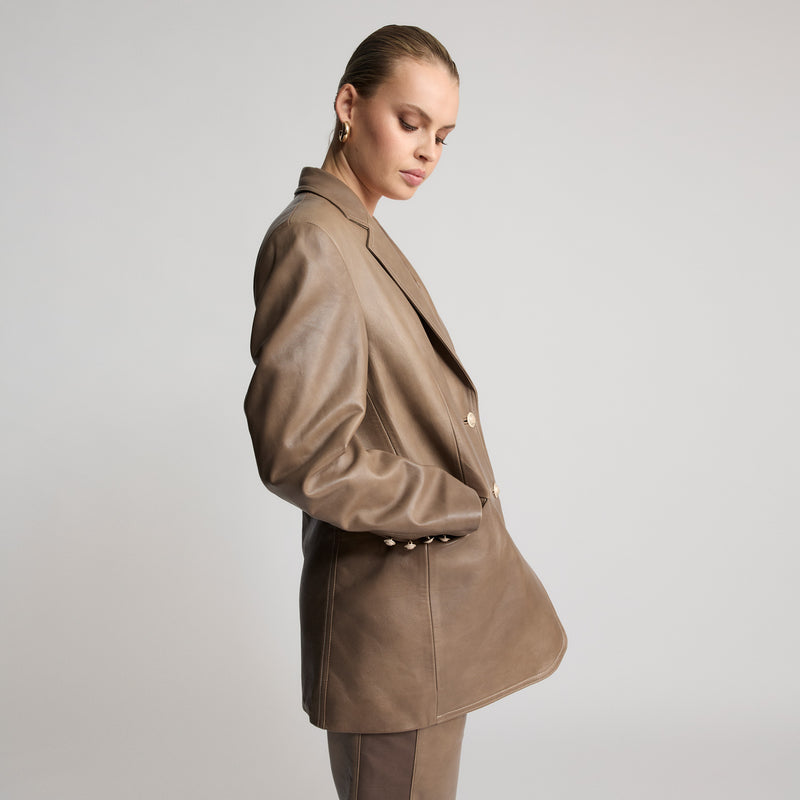 Darcy - Oversized Blazer - Putty