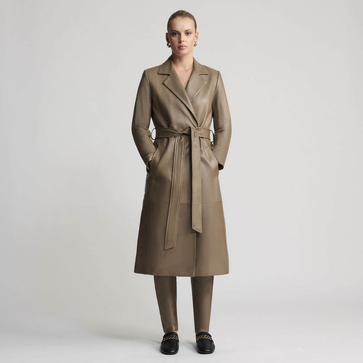 Amelia Trench Coat - Putty