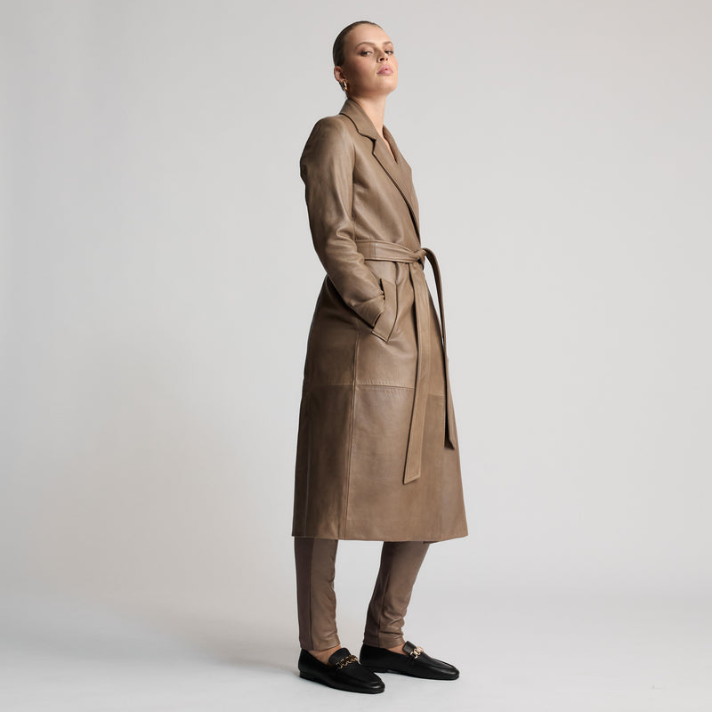 Amelia Trench Coat - Putty