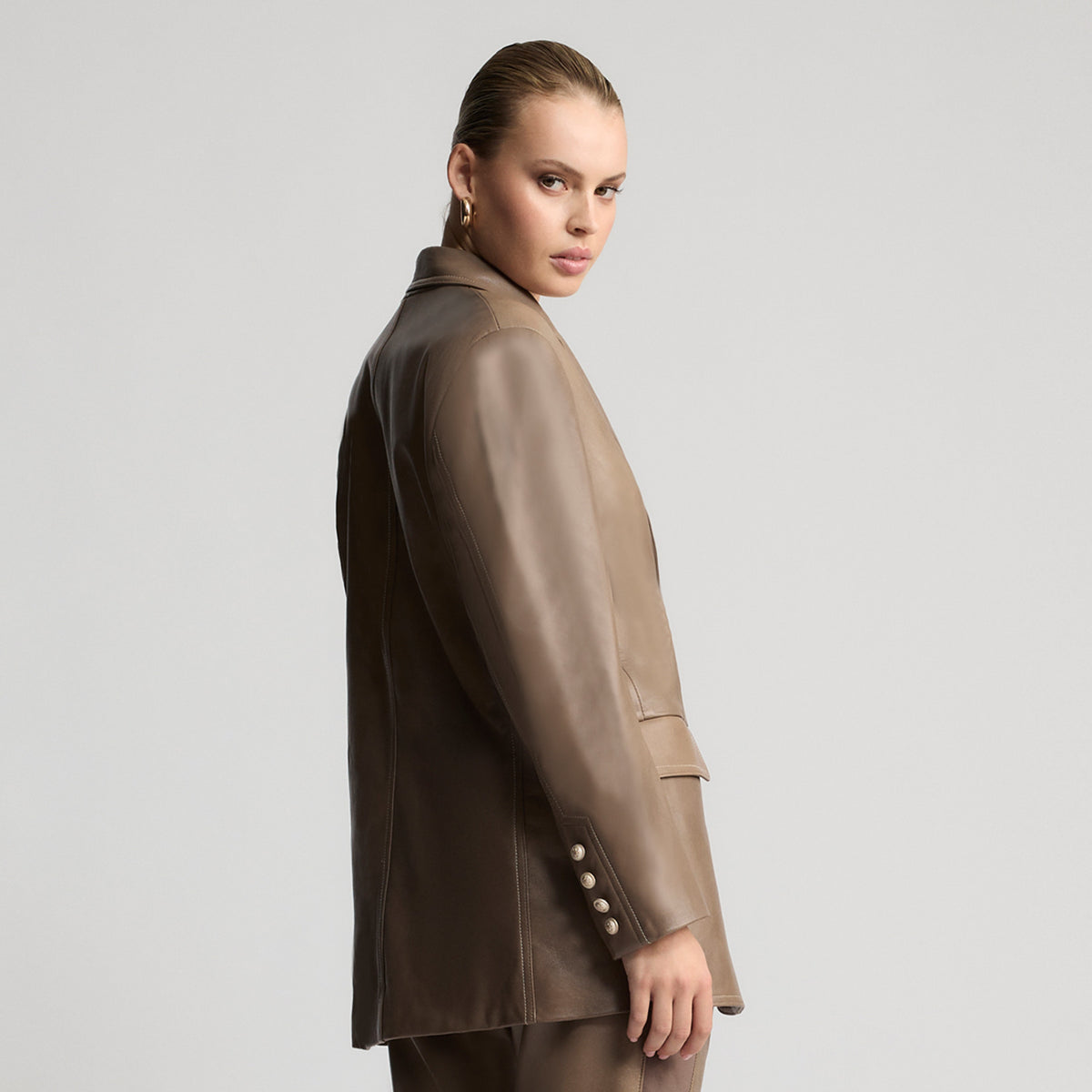 Darcy - Oversized Blazer - Putty