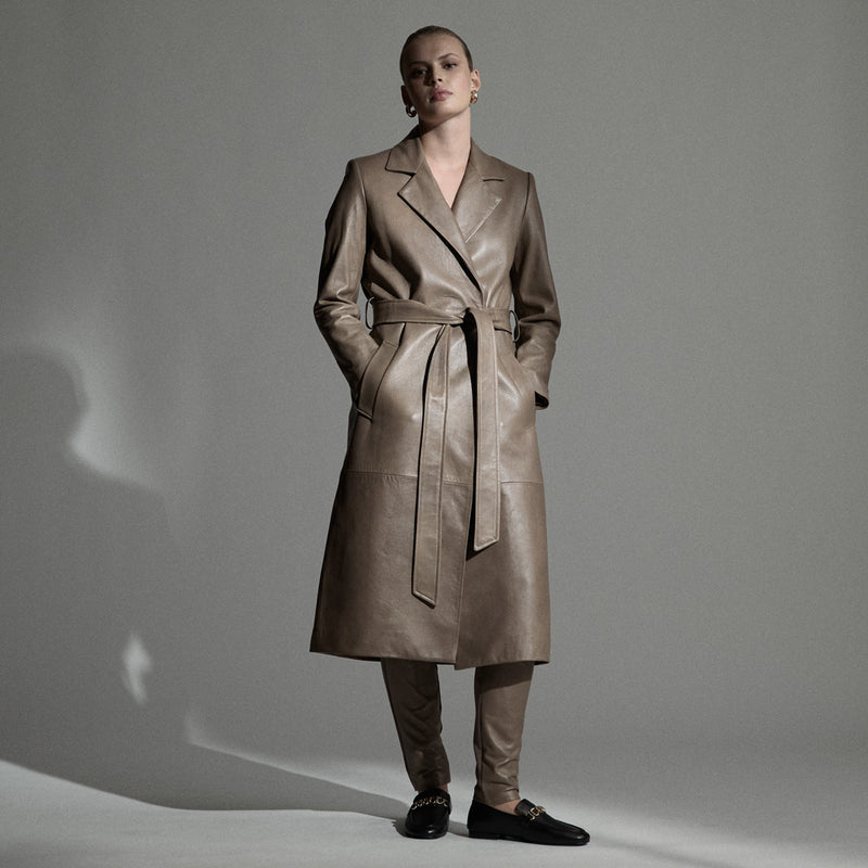 Amelia Trench Coat - Putty