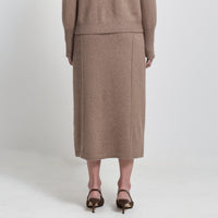 Claudine Knit Skirt - Toblerone