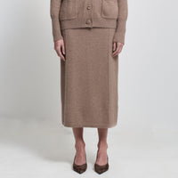 Claudine Knit Skirt - Toblerone